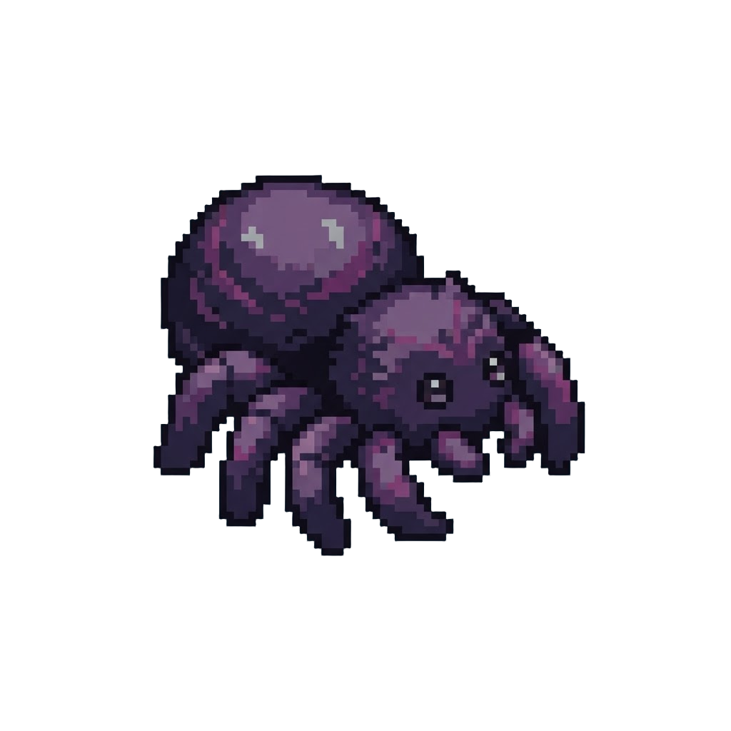 A Giant Fuzzy Spider Plush