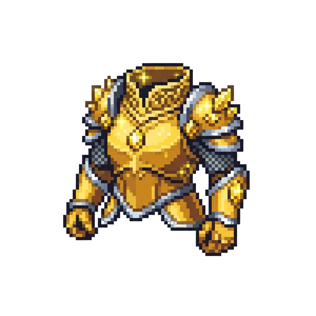Vibrant Yellow Sparkles-encrusted Volta Warrior-princess Armor