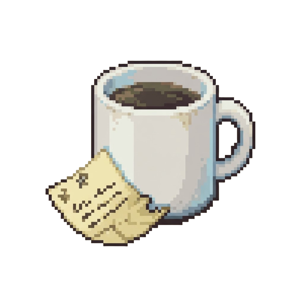 A Cold Stale Cup of Office Coffee and a Memo