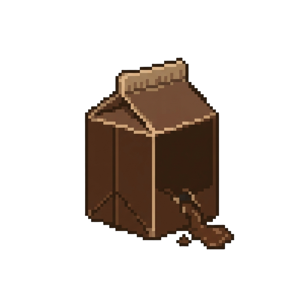 A Leaking Carton of Chocolate Milk