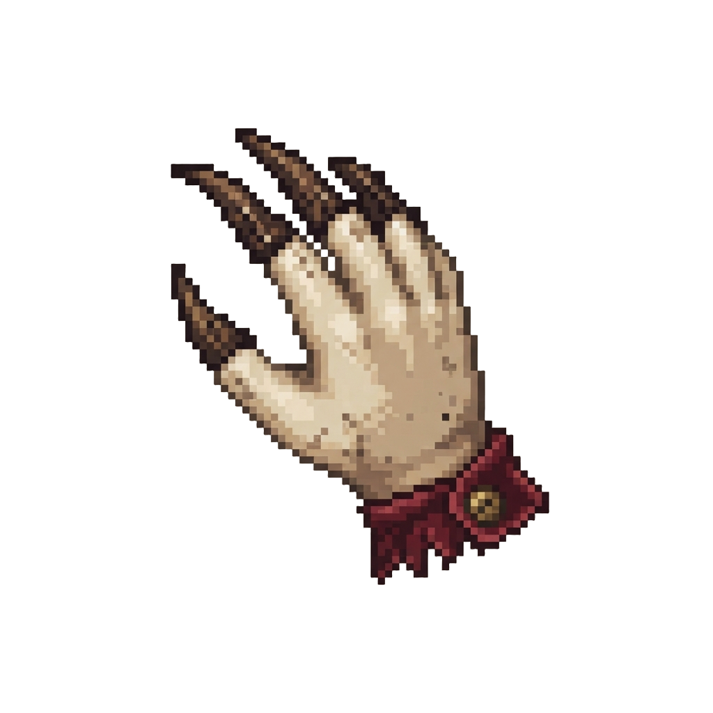 A Creepy Clawed Doll Hand