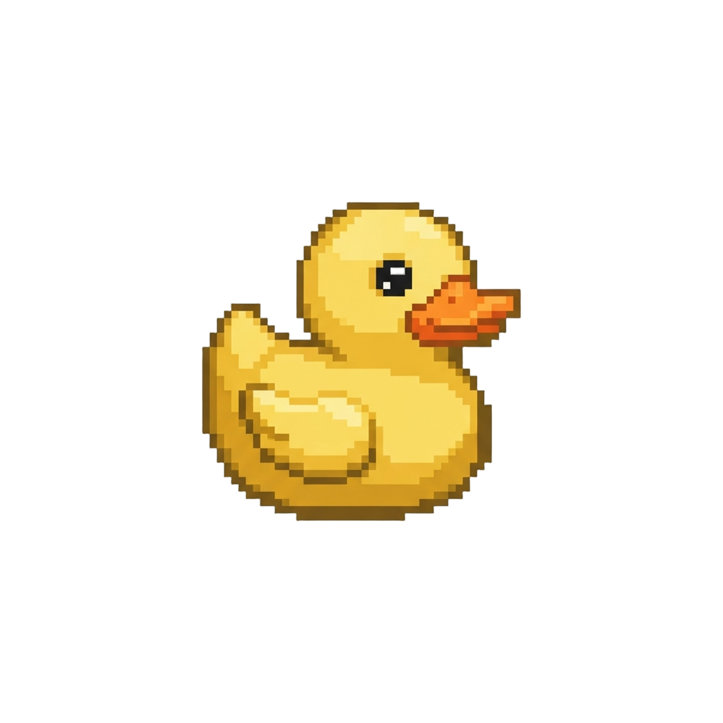 A Tiny Squeaky Yellow Rubber Duck