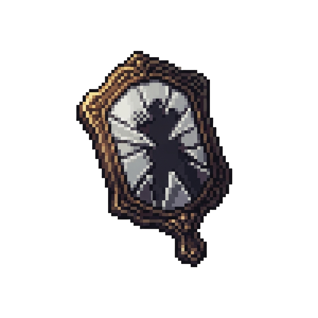 A Shattered Mirror Reflecting a Dark Shadow