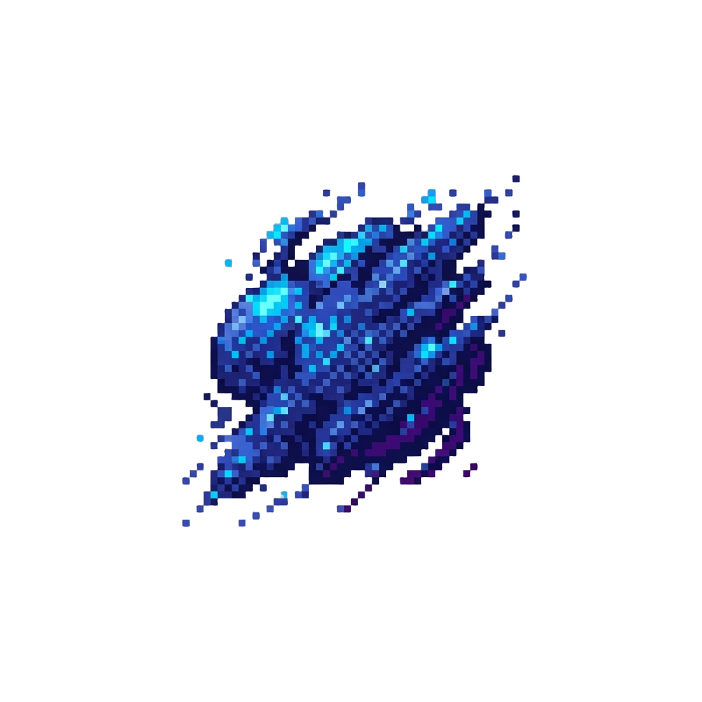 A Splash of Midnight Blue Stardust Glitter