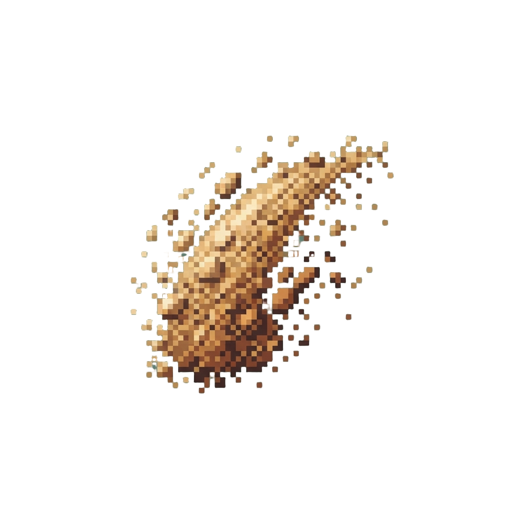 A Spray of Dry Sand Particles
