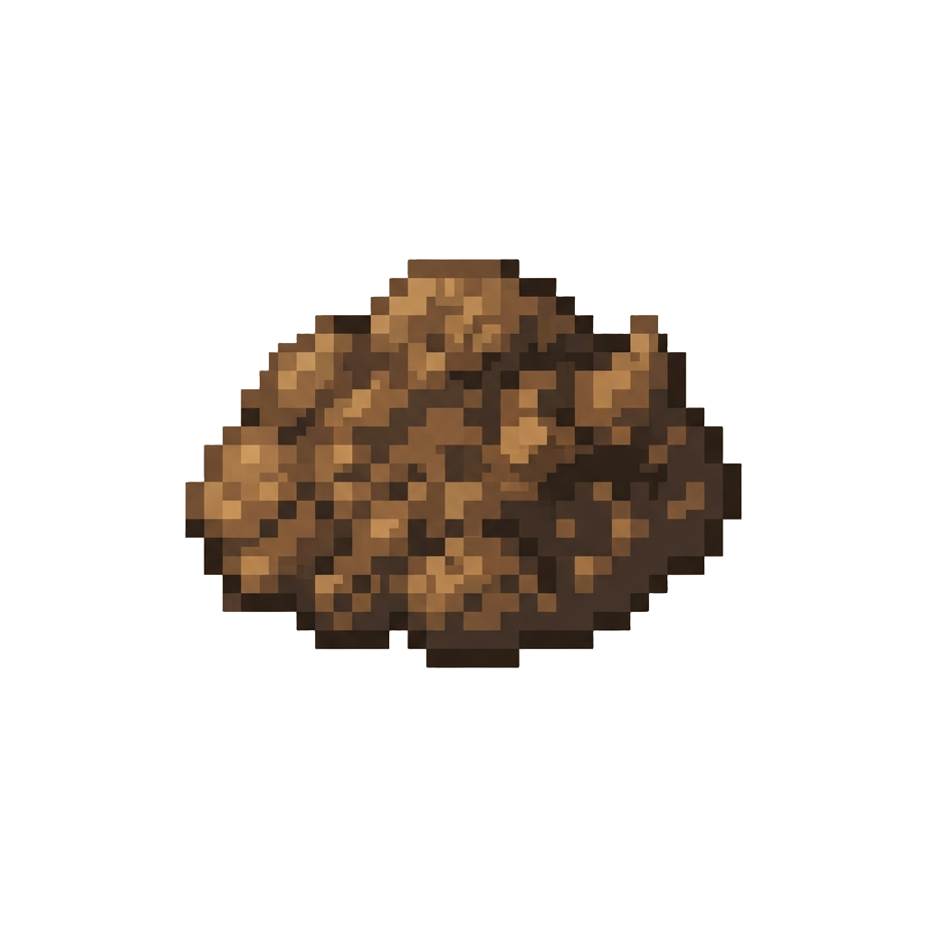 A Dry Crumble of Brown Soil Dust
