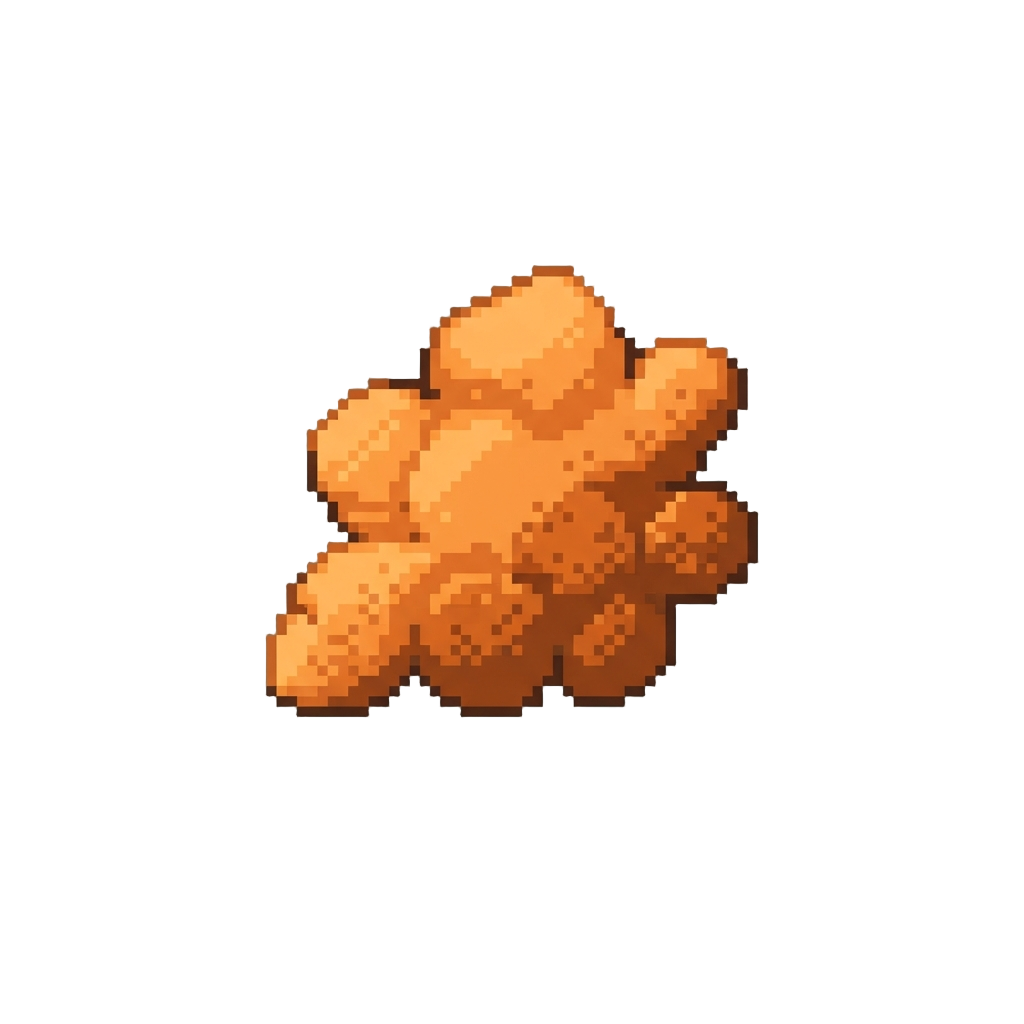 A Cloud of Dry Orange Chalk Dust