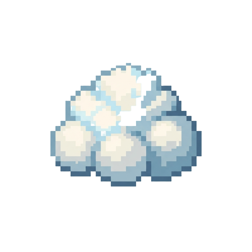 Soft White Fluffy Cloud Foam