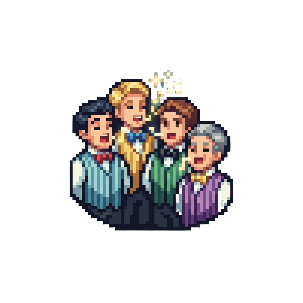 An Energetic Barbershop Quartet Harmony