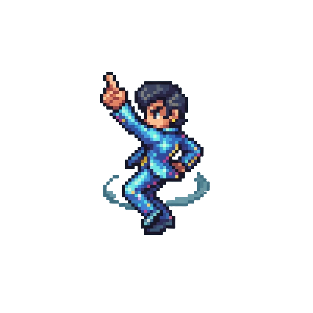 A High-energy Disco Finger-pointing Spin