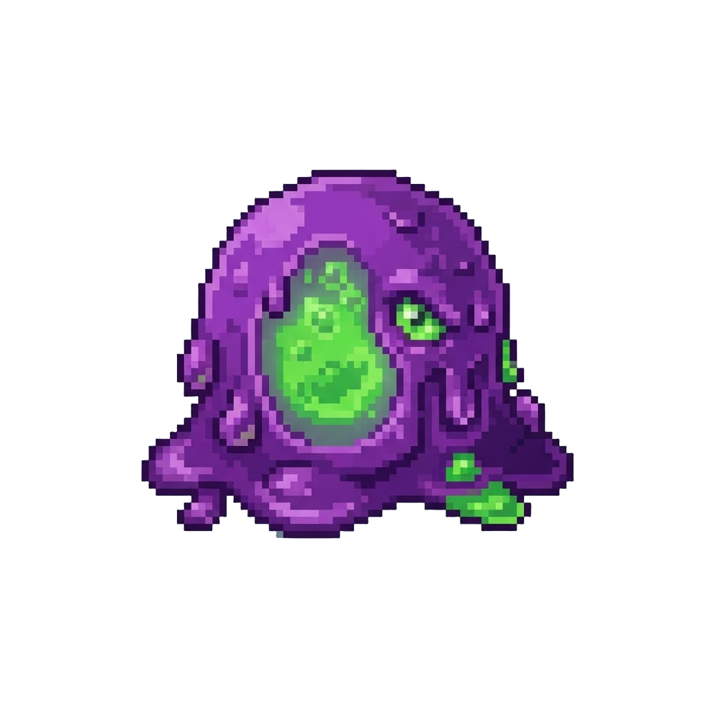 Melting Purple Radioactive Oozing Slime