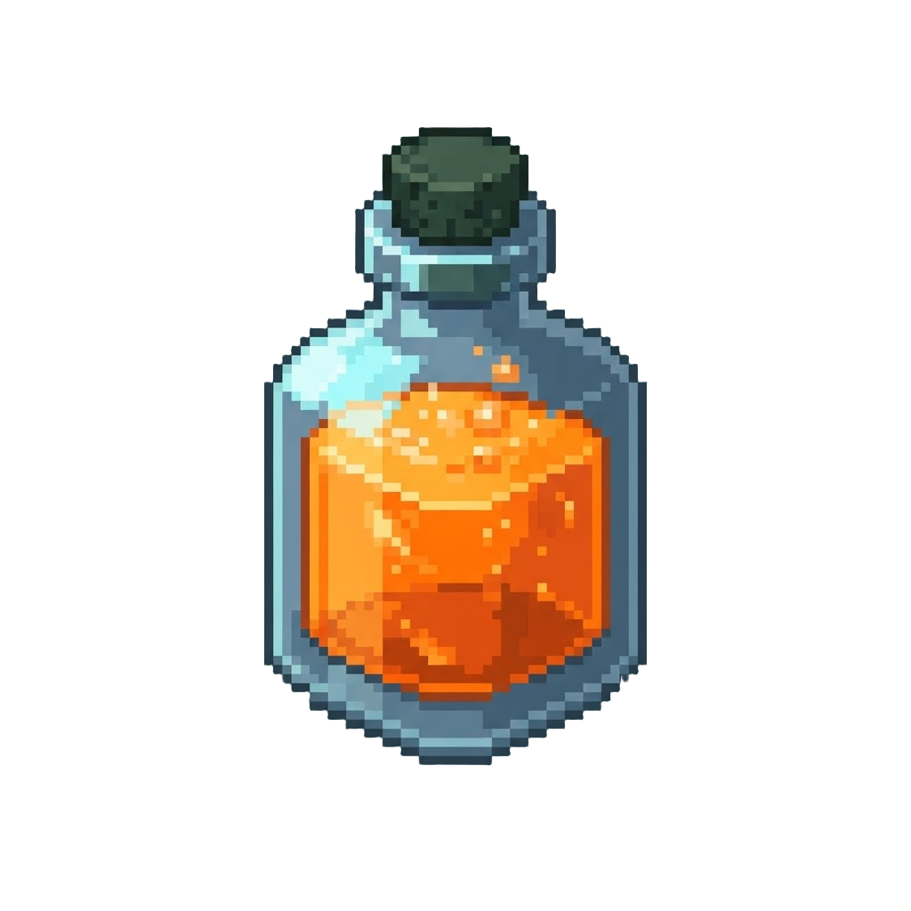 Glowing Neon Orange Toxic Syrup