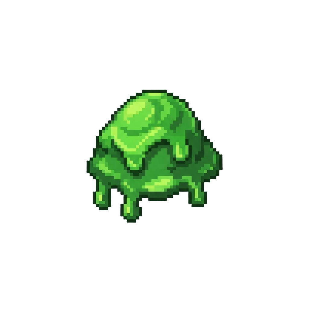 Dripping Vibrant Green Biohazard Sludge