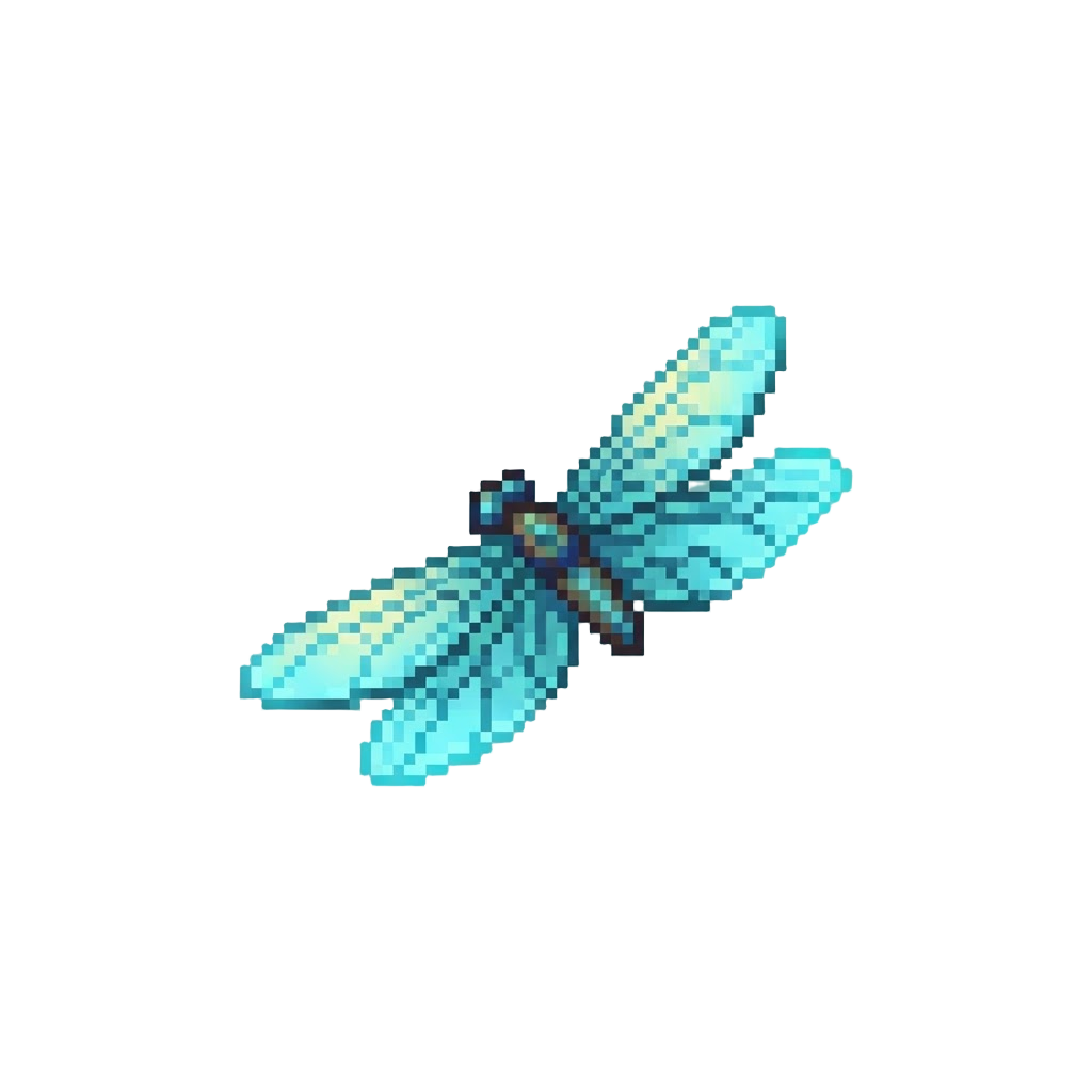 Glowing Bio-luminescent Dragonfly Wings