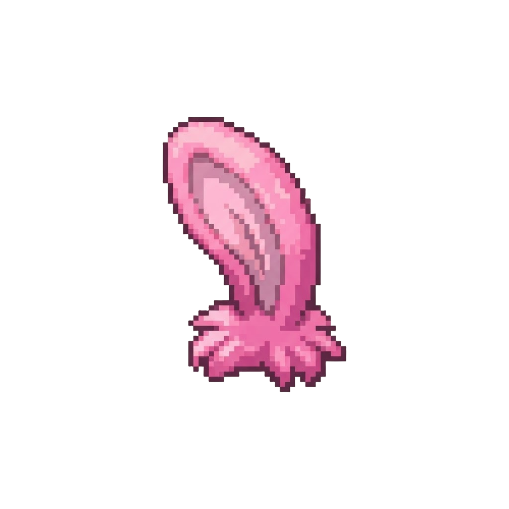 A Fluffy Pink Bunny Ear Mutation