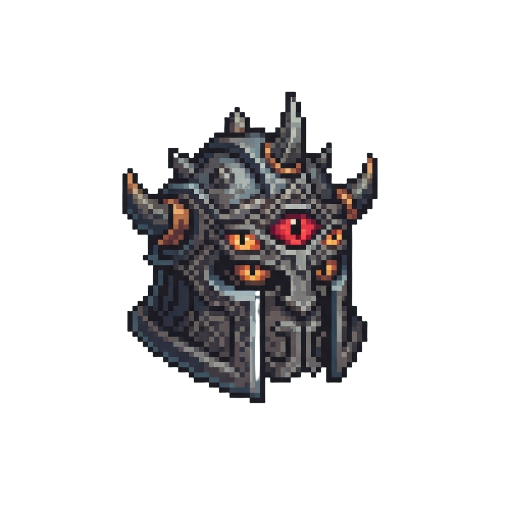 A Three-eyed Towering Titan Crest