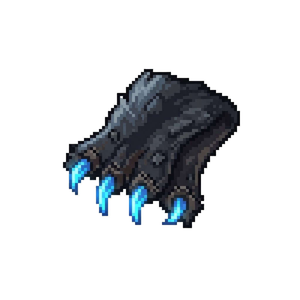 A Shadow-pelted Beast Hide with Glowing Claws