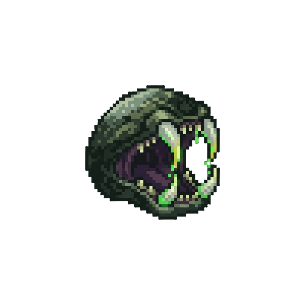 A Glowing Venomous Spider-fanged Maw