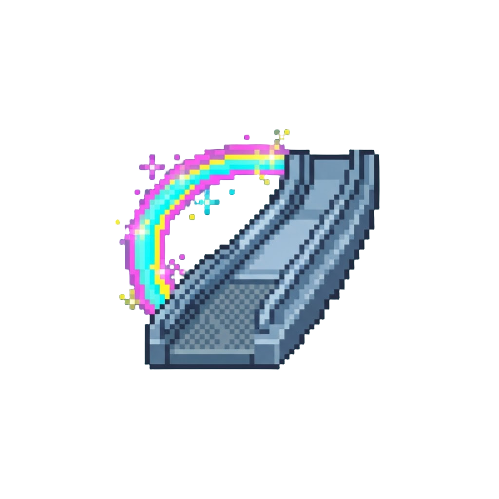 A Smooth Catwalk Strut with Sparkling Neon Trail