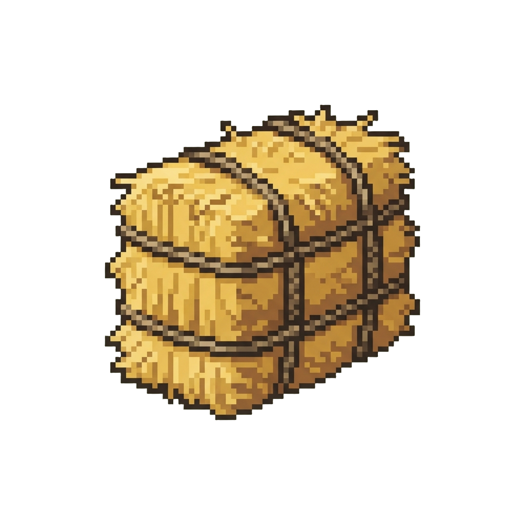 A Soft Decorative Hay Bale