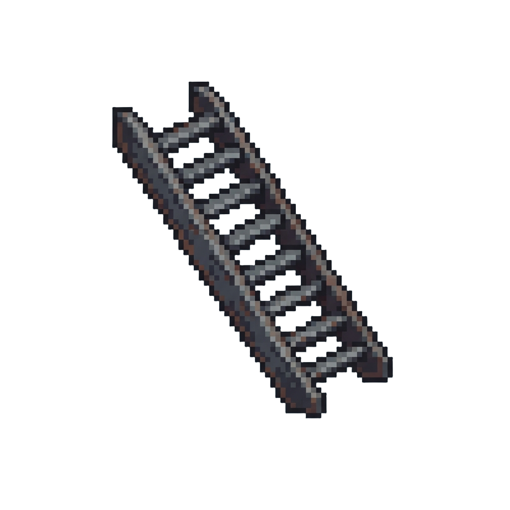 Ducking Beneath a Low-hanging Fire Escape Ladder
