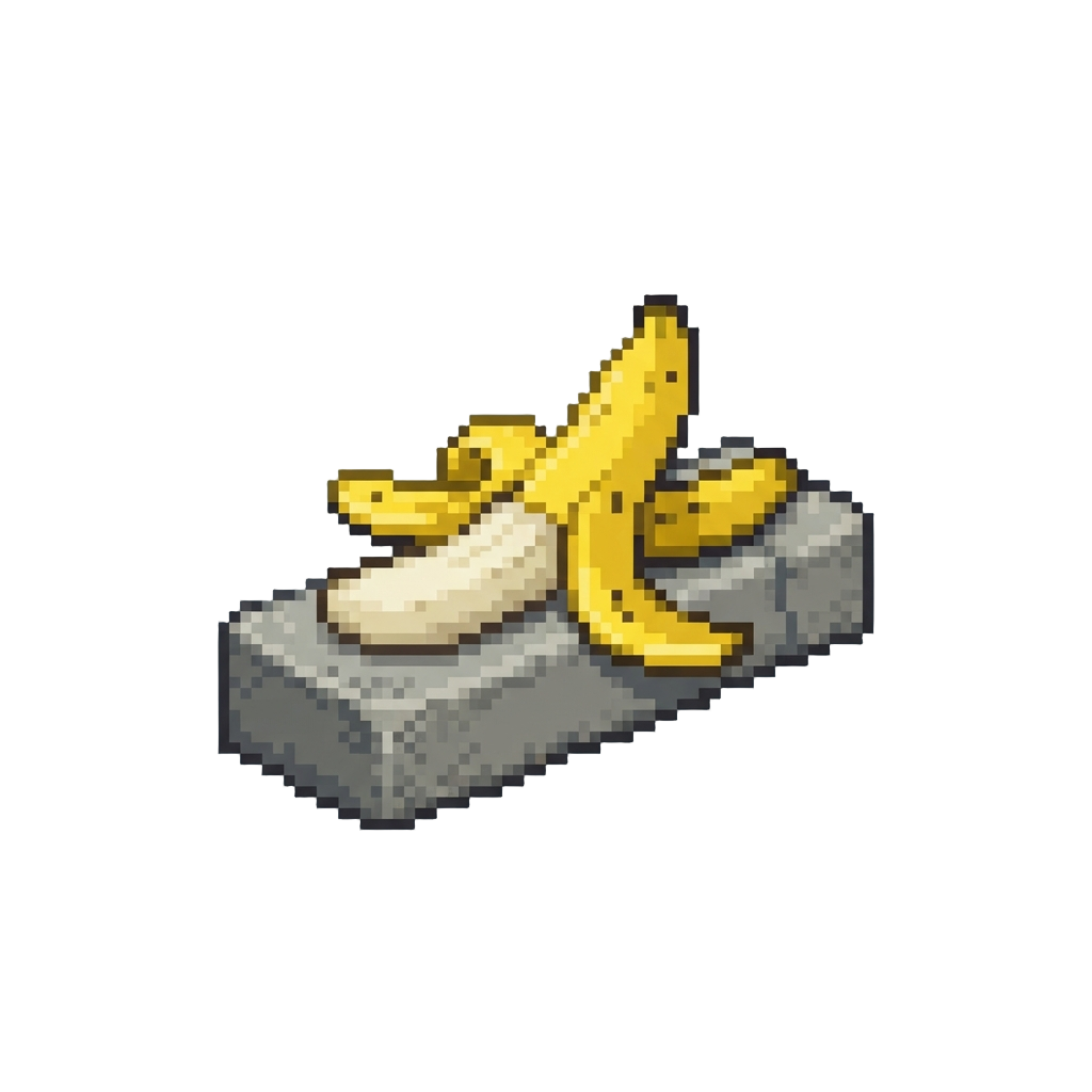 Slipping on a Stray Banana Peel on the Curb