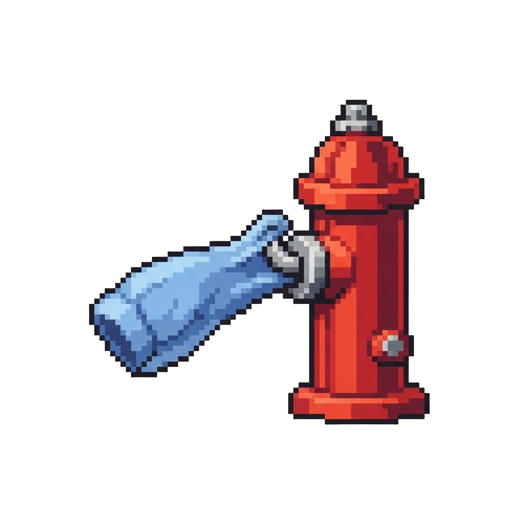 Getting a Sleeve Snagged on a Fire Hydrant