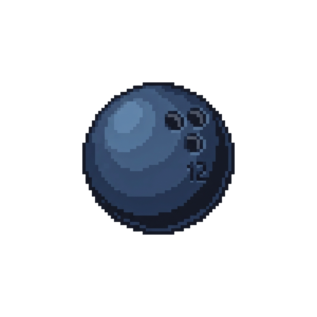 A Matte Midnight Blue Bowling Ball