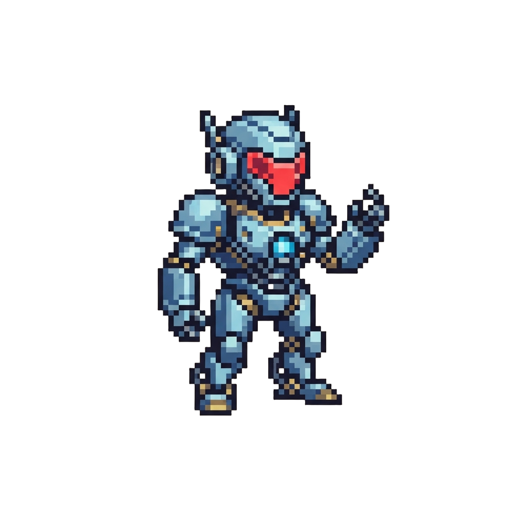 A Shiny Robot Figurine