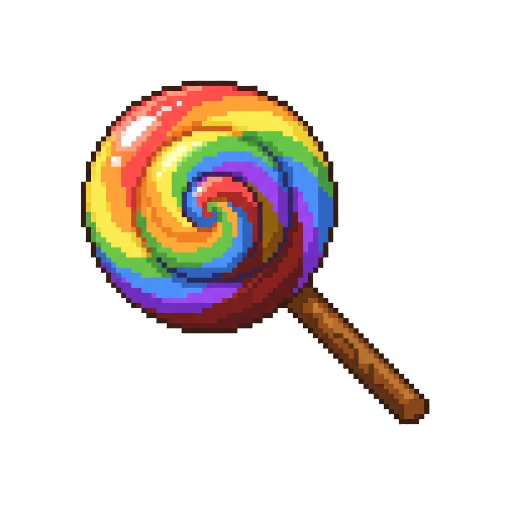 A Giant Glowing Rainbow Lollipop