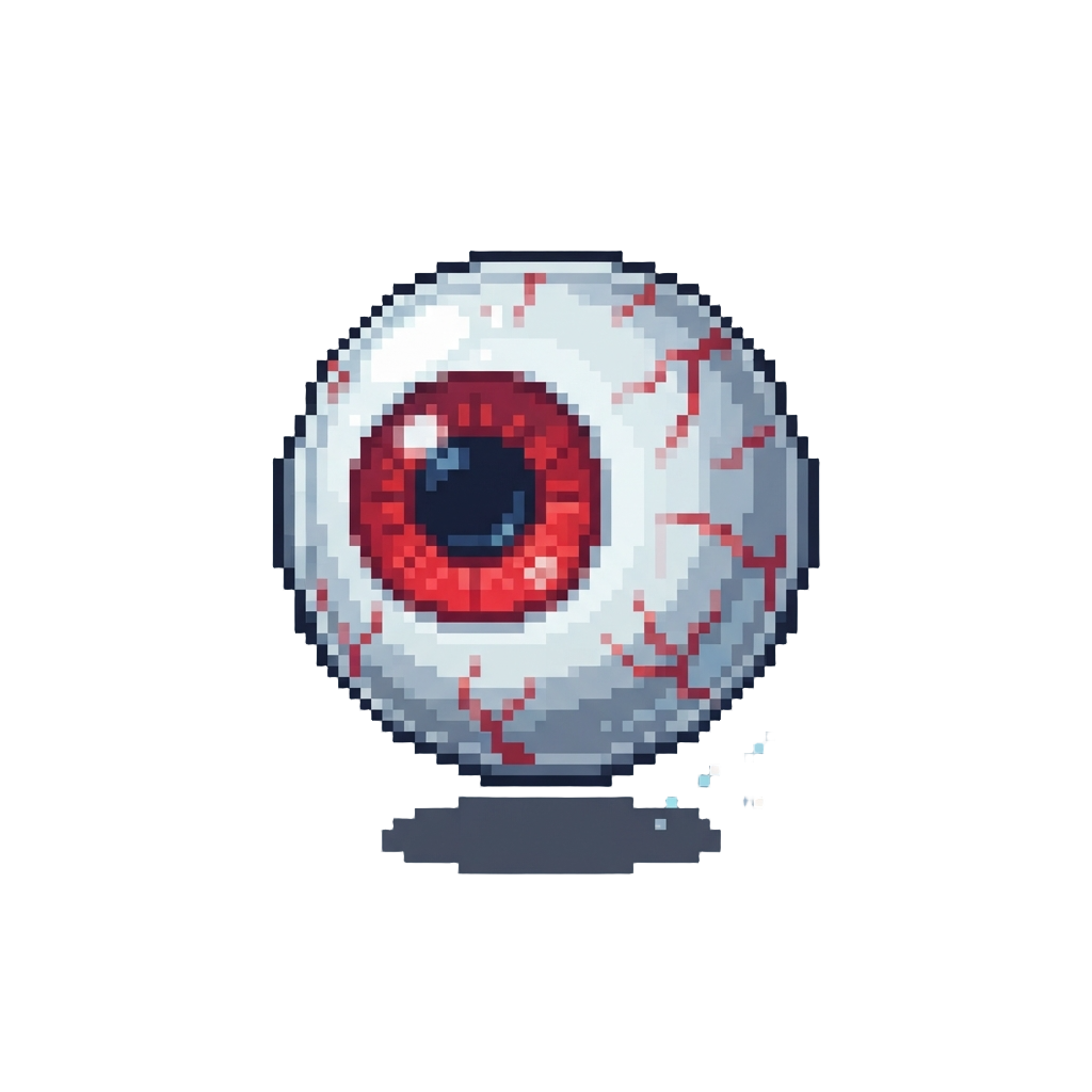 A Spooky Plastic Eyeball That Bounces