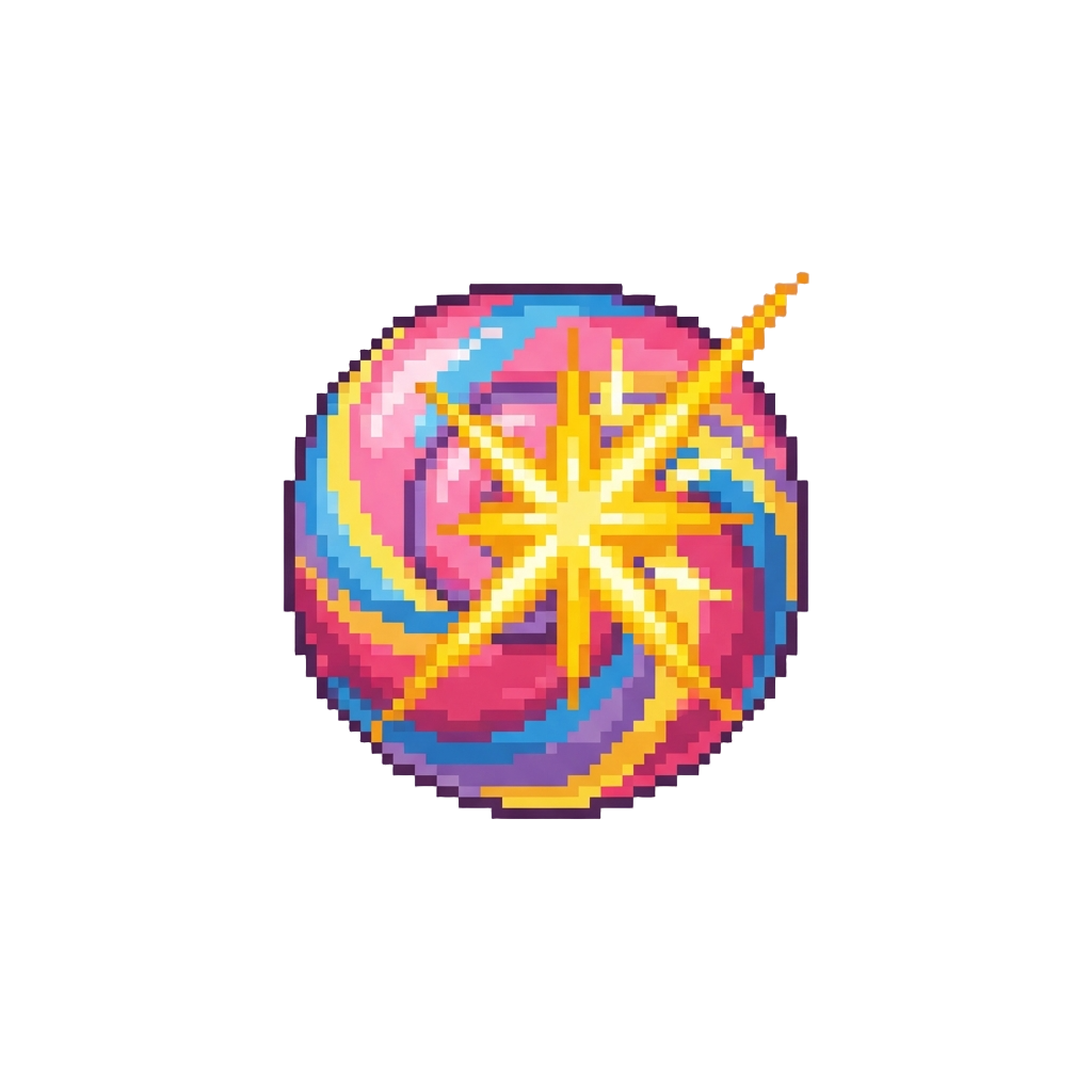 A Giant Star-bursting Bubblegum Swirl
