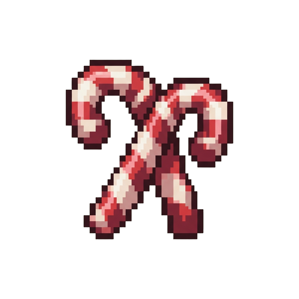 A Pair of Striped Candy Canes