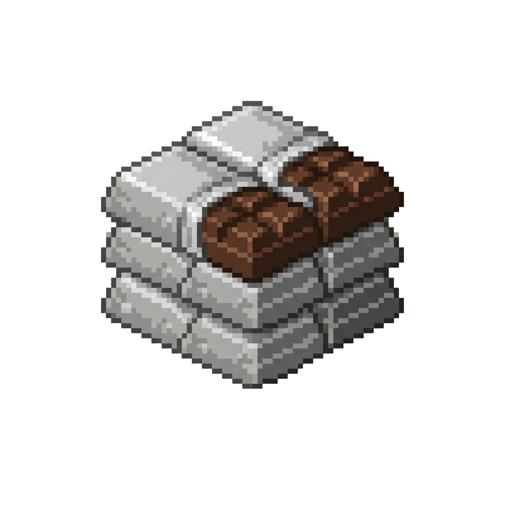 A Stack of Miniature Chocolate Bars