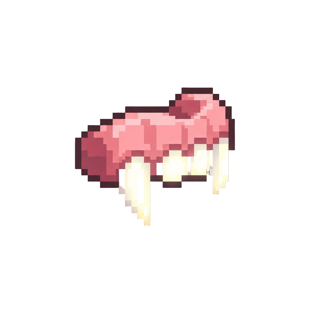 A Funny Glowing Vampire Fake Tooth Set