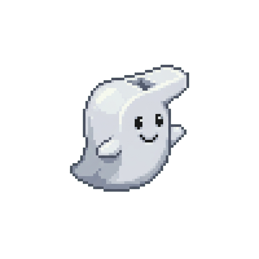 A Funny Little Plastic Ghost Whistle