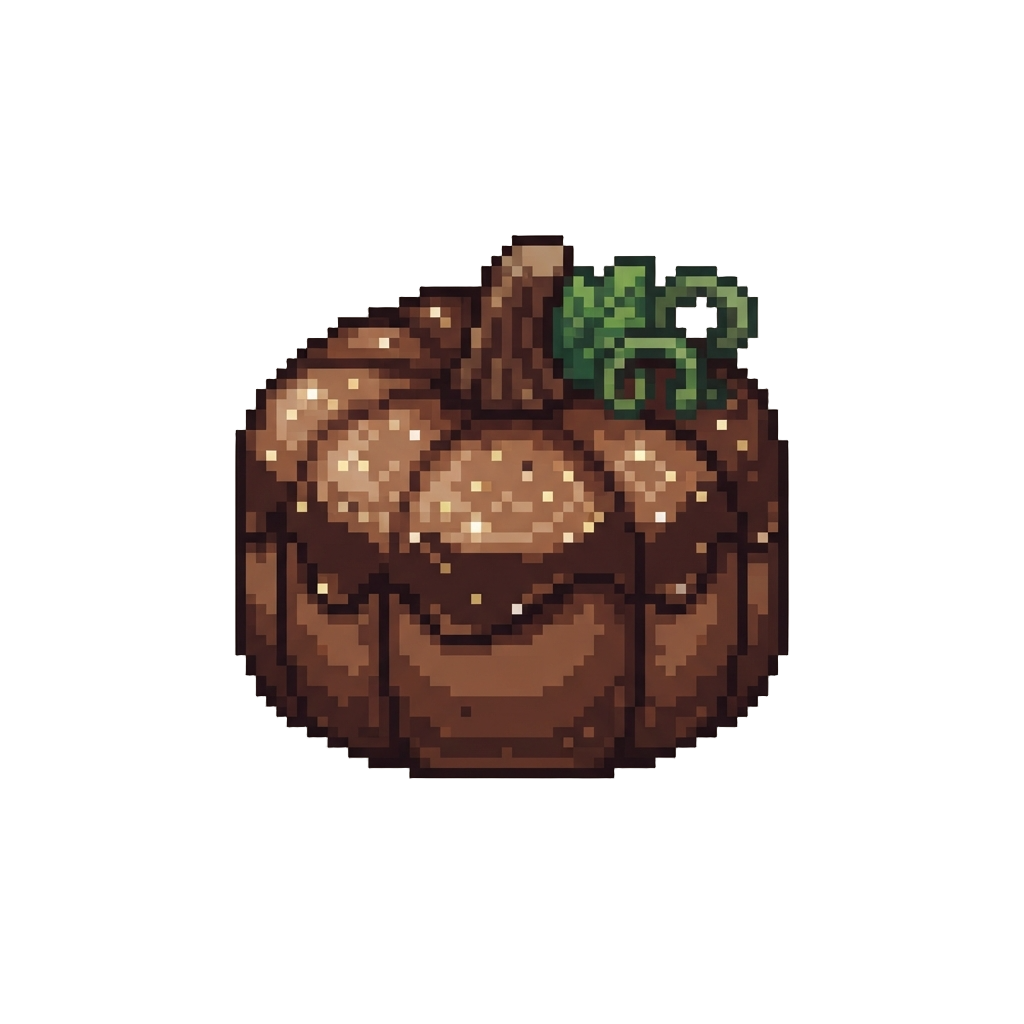 A Giant Glittery Chocolate Pumpkin Cake