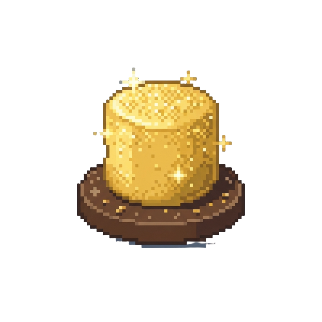 A Sparkling Golden Marshmallow Surprise