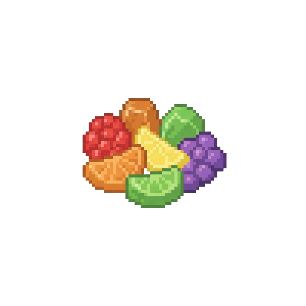A Bright Handful of Fruit Gummies