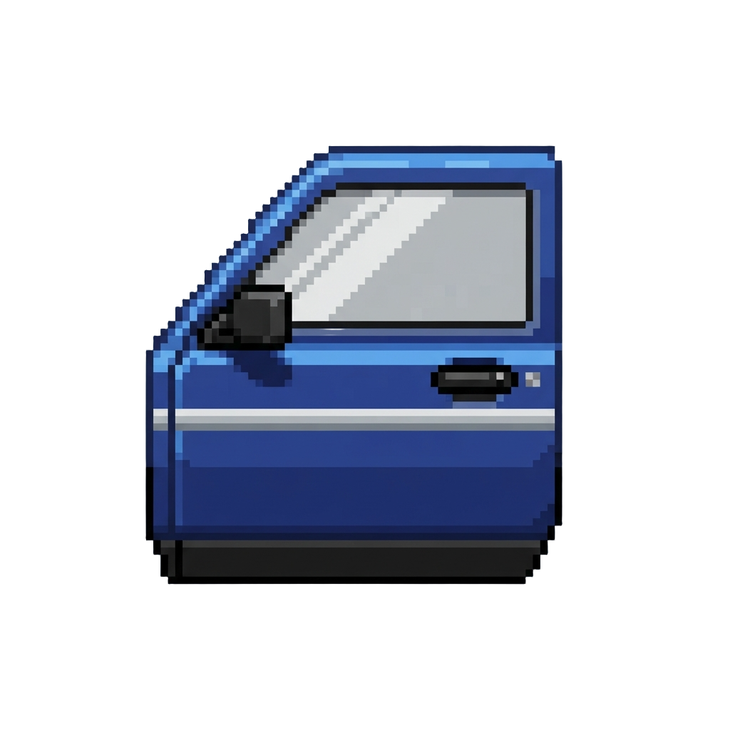 A Shiny Miniature Car Door