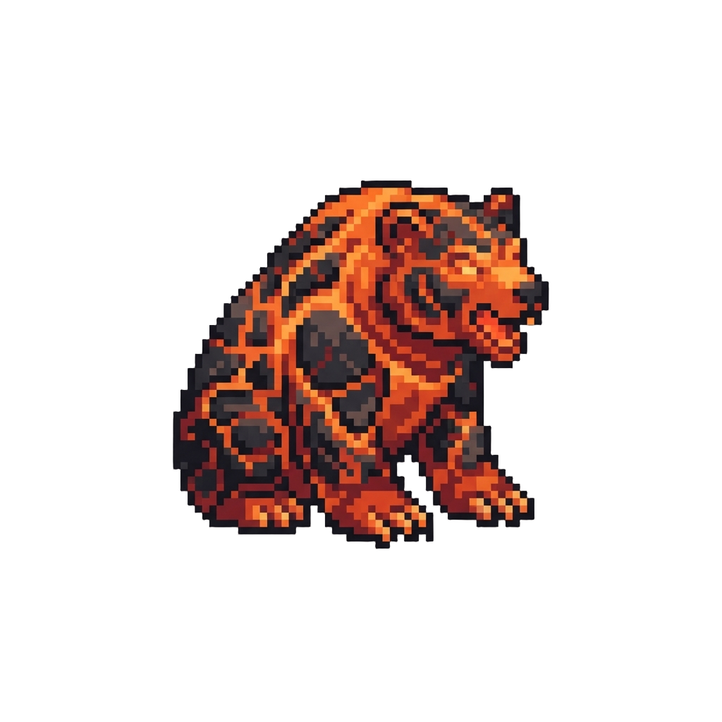 A Molten Magma Bear