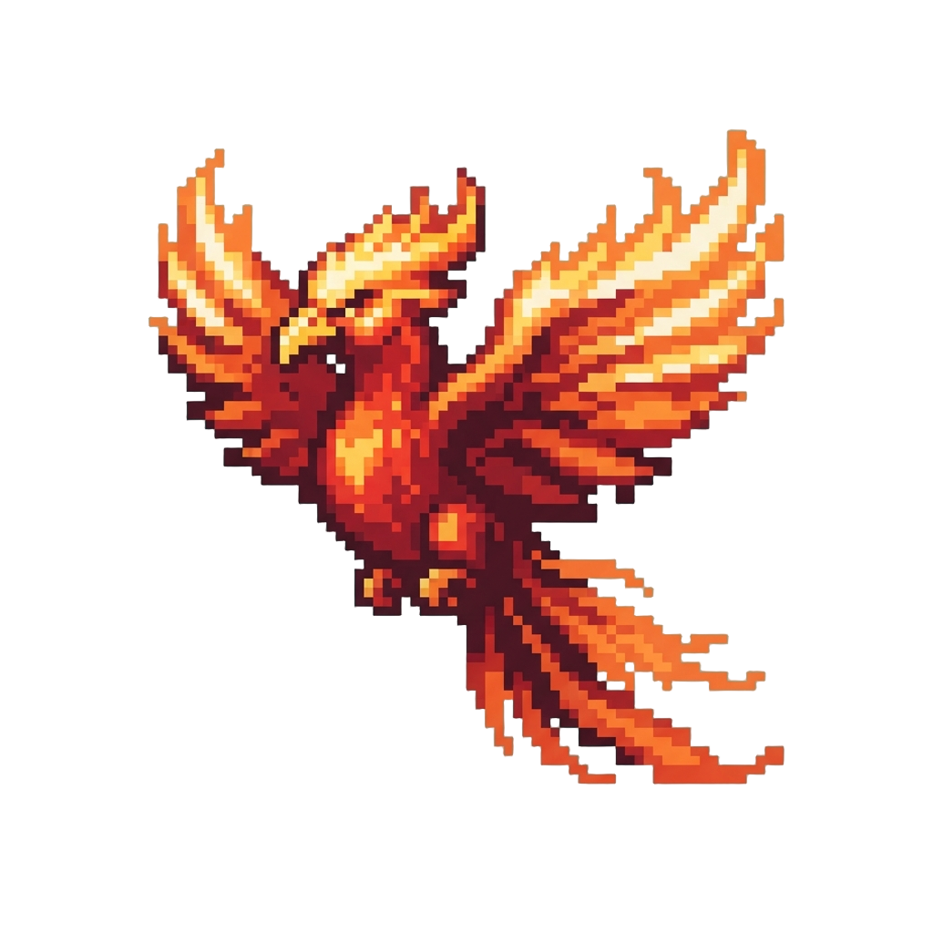 A Colossal Blazing Phoenix