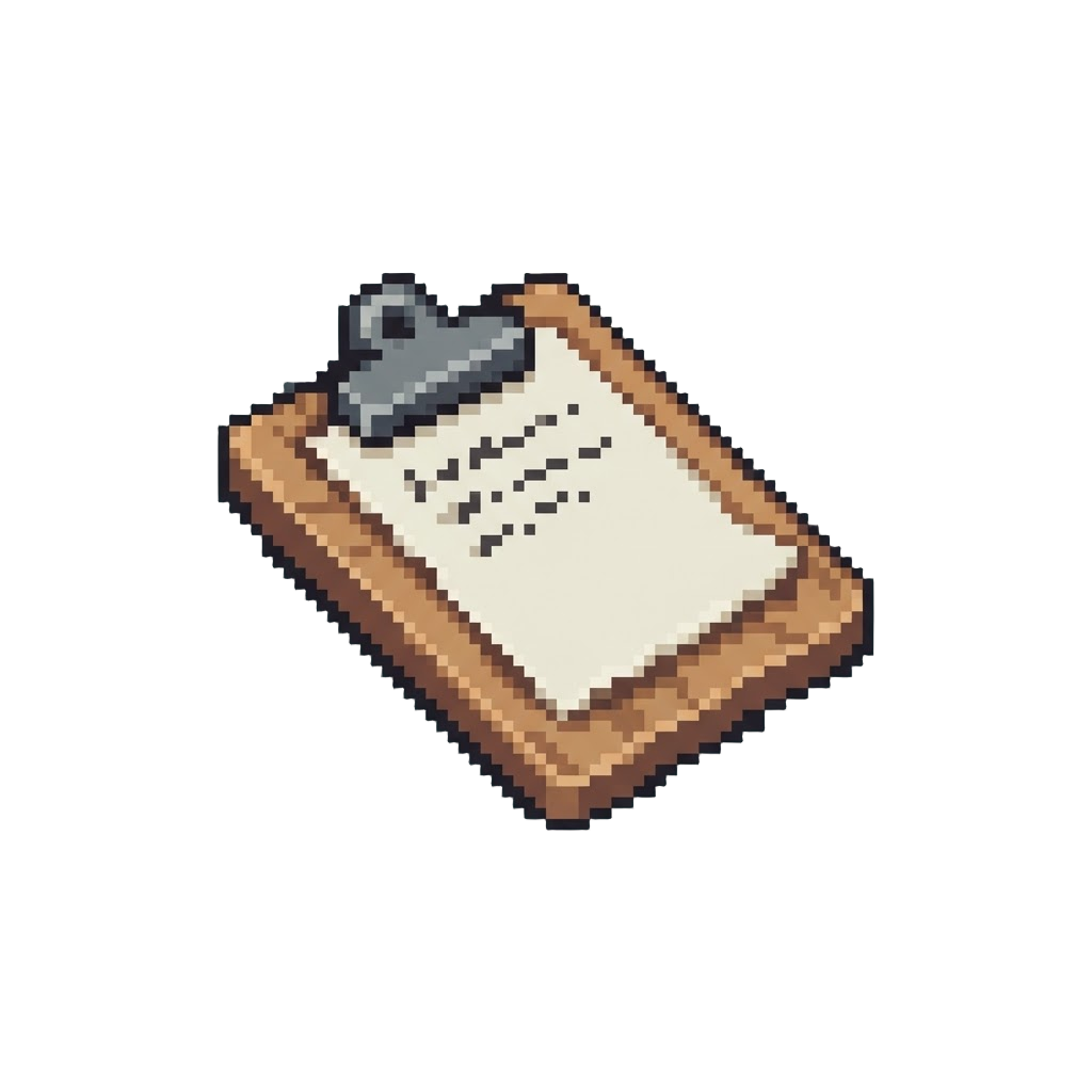 A Flat Wooden Clipboard
