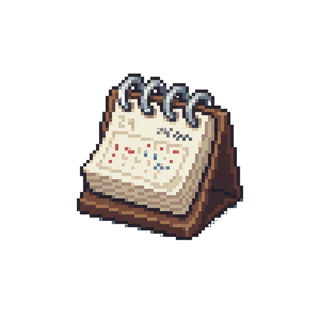 A Miniature Desk Calendar