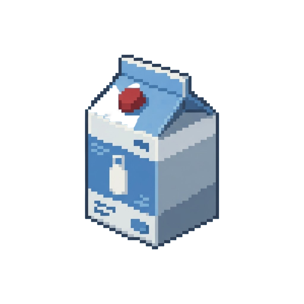 A Floating Giant Milk Carton