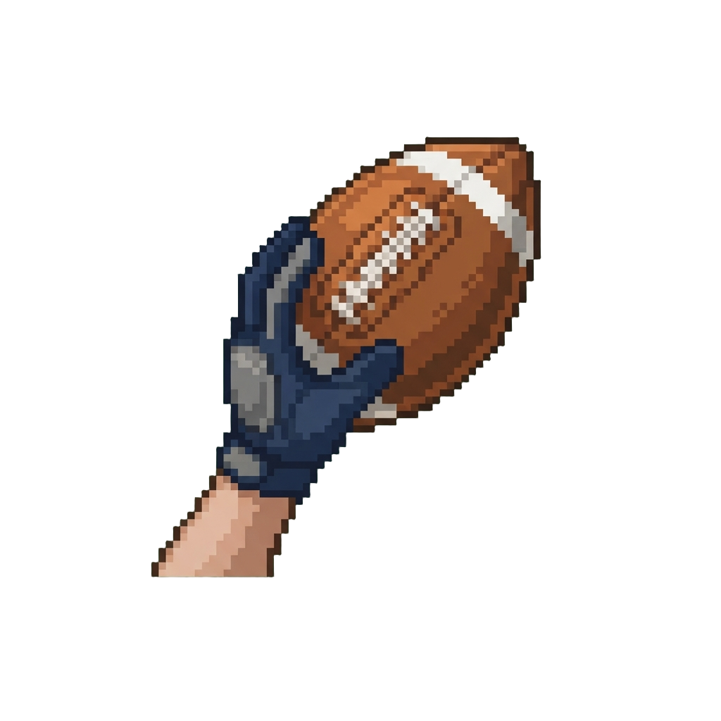 A Dramatic One-handed Snag Touchdown