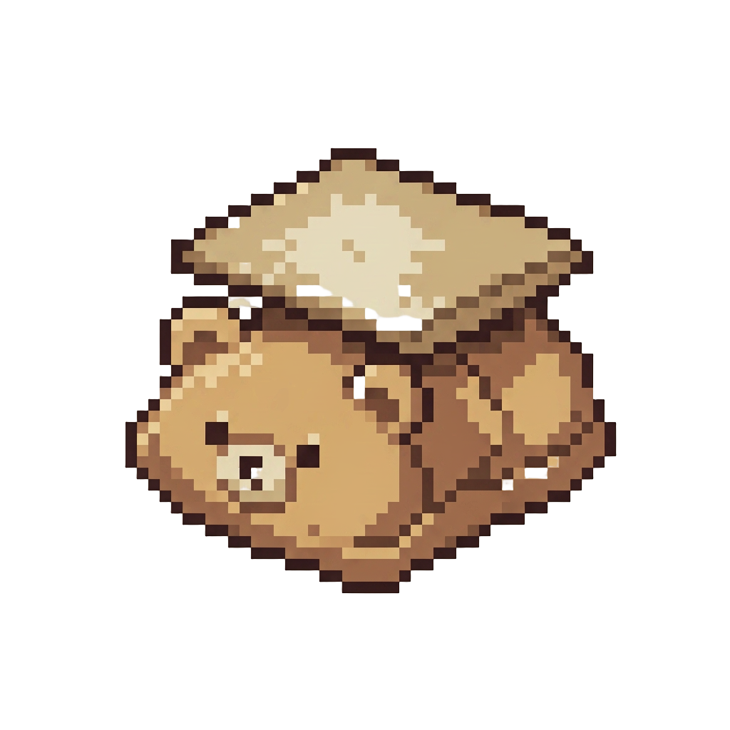 A Flat Deflated Bear Squishy Wedged Beneath a Dusty Cardboard Flap