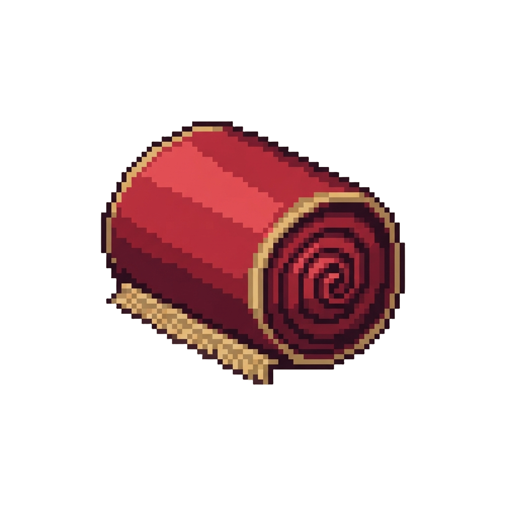 A Soft Velvet Red Carpet Circle