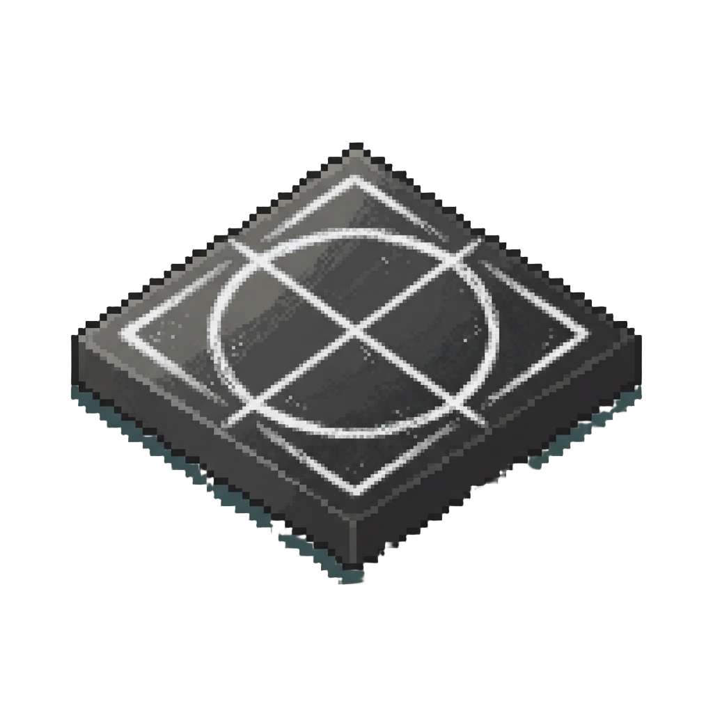 A Chalk-drawn Target Square