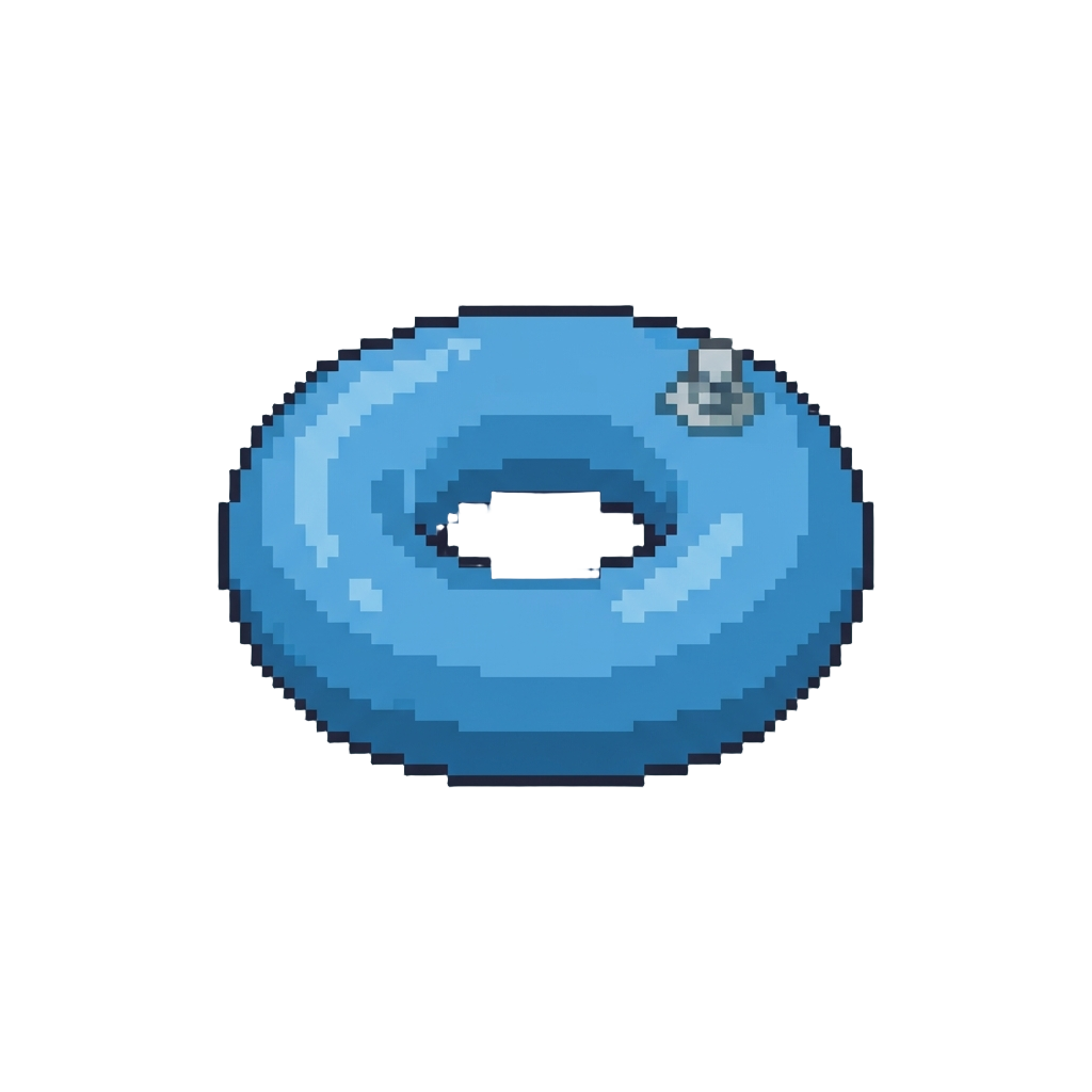A Cozy Inflatable Donut Pad